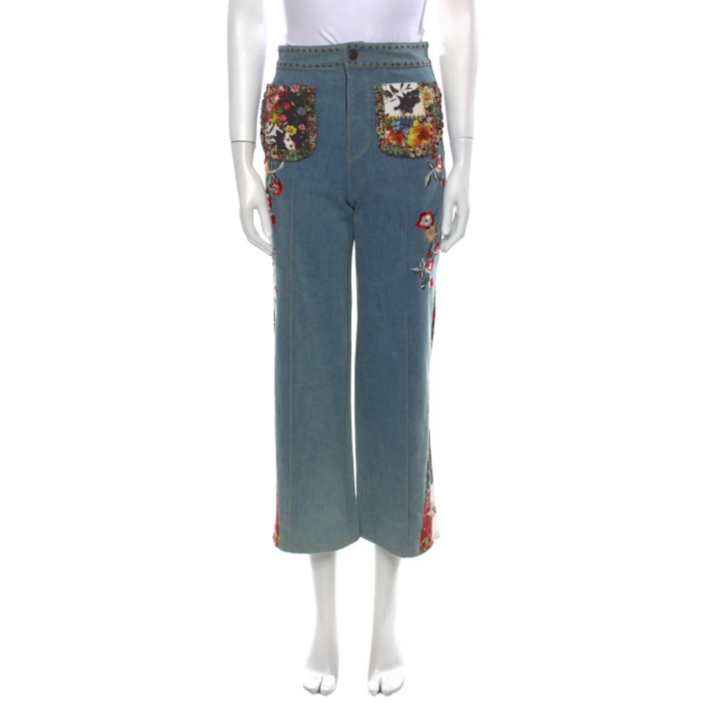 ALICE + OLIVIA High-Rise Wide Leg Jeans
